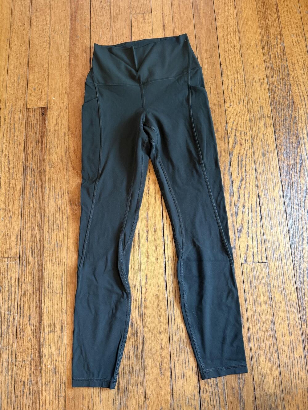 Lululemon Leggings Womens 4 Green High Rise Ankle Pocket Yoga Athletic Pants